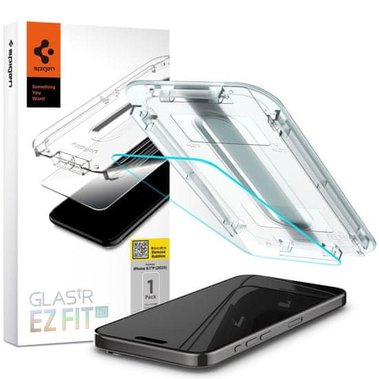 Spigen KALJENO STEKLO SPIGEN GLAS.TR "EZ FIT" IPHONE 15 PRO CLEAR