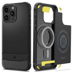 Spigen SPIGEN RUGGED ARMOR MAG MAGSAFE IPHONE 15 PRO MAT ČRNA