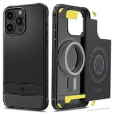 slomart spigen rugged armor magsafe iphone 15 pro max mat črna