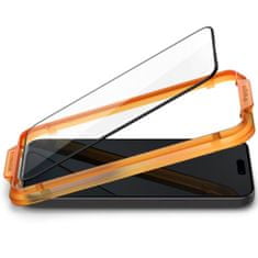 Spigen KALJENO STEKLO SPIGEN ALM GLASS FC 2-PAK IPHONE 15 ČRNO