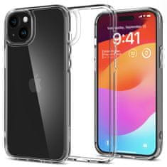 slomart spigen crystal hybrid, kristalno prozoren - iphone 15