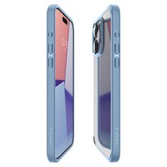 slomart spigen crystal hybrid, sierra blue - iphone 15 pro max