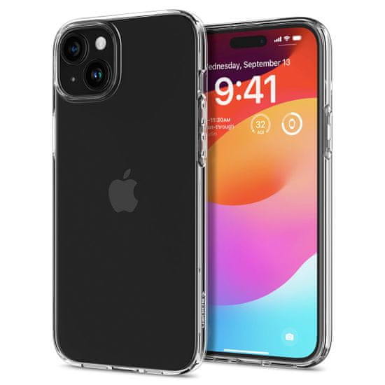 slomart spigen crystal flex, kristalno prozoren - iphone 15