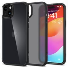 slomart spigen ultra hybrid, frost black - iphone 15 plus