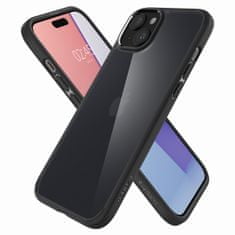 slomart spigen ultra hybrid, frost black - iphone 15 plus