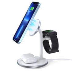 Choetech Indukcijska polnilna postaja 3v1 Stand za iPhone AirPods Pro Apple Watch črna