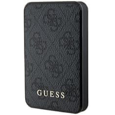 slomart guess powerbank 15w gupb5lp4gegk 5000mah črna/črna 4g usnje kovinski logotip