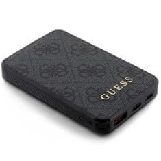 slomart guess powerbank 15w gupb5lp4gegk 5000mah črna/črna 4g usnje kovinski logotip