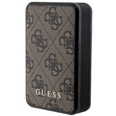 slomart guess powerbank 18w gupb10dp4gegw 10000mah brązowy/brown 4g leather metal logo