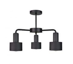 Greatstore Stropna svetilka 3xE27 LUCE BLACK