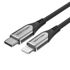 Vention Kabel USB-C 2.0 na Lightning Vention TACHG MFi 3A 1,5 m sive barve