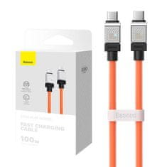 BASEUS kabel usb-c do usb-c coolplay 100w 1m (oranžen)