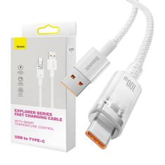 BASEUS kabel za hitro polnjenje iz USB v USB-C 6a,1m (bel)