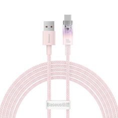 BASEUS kabel za hitro polnjenje iz USB v USB-C 6a,1m (roza)