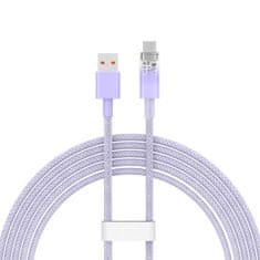 BASEUS kabel za hitro polnjenje iz USB v USB-C 6a,1m (vijolične barve)