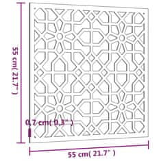 Vidaxl Vrtna stenska dekoracija 55x55 cm corten jeklo mavra