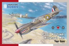 Special Hobby maketa-miniatura P-40D Warhawk/Kittyhawk Mk.I ‘Four Guns’ • maketa-miniatura 1:72 starodobna letala • Level 4