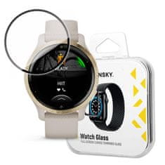 slomart wozinsky watch glass hibridno steklo za garmin venu črno