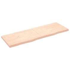 Vidaxl Kopalniški pult 180x60x(2-6) cm neobdelan trden les