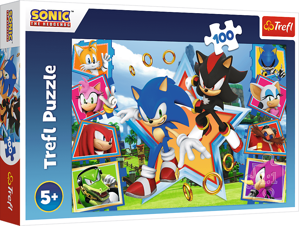 Trefl Trefl - Puzzles - Wood Craft Junior - Smart Sonic / SEGA Sonic The  Hedgehog_FSC Mix 70% Planet Happy BE