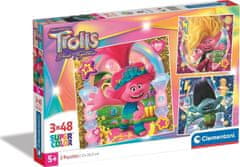 Clementoni Puzzle Trolli 3, 3x48 kosov