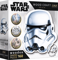 Trefl Wood Craft Origin Puzzle Star Wars: Čelada Stormtrooperja 160 kosov