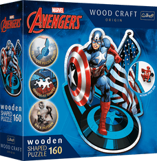 Trefl Wood Craft Origin Puzzle Intrepid Captain America 160 kosov