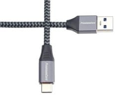 USB-C z USB 3.0 A (USB 3.1 generacije 1, 3A, 5Gbit/s) 3m pletenica