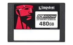 Kingston SSD DC600M 480 GB SATA III 2,5" 3D TLC (branje/pisanje: 560/470 MBs; 94/41k IOPS; 1DWPD), za mešano uporabo