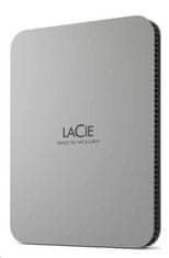 LaCie HDD Zunanji mobilni disk (2,5'/1TB/ USB 3.1 TYPE C), srebrn