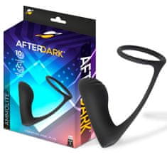 After Dark VIBRACIJSKI ANALNI ČEP Z OBROČKOM ZA PENIS Ammolite