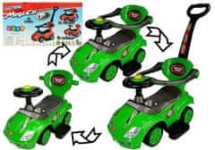 shumee Mega Car 3v1 Green Ride-On s potisnikom