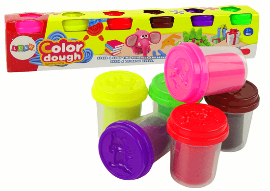 shumee Set Playdough Animals 6 barvnih skodelic