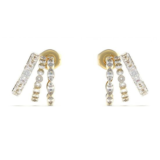 Guess Ženski pozlačeni uhani Crazy Earrings JUBE03307JWYGT/U