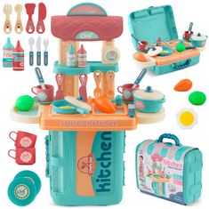 ACTIVESHOP Otroška kuhinja s kovčkom Ricokids 772901