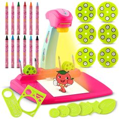 ACTIVESHOP Ricokids projektor za risanje 772000 - roza