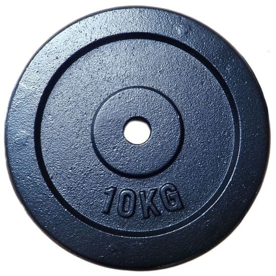 ACRAsport Litoželezni disk (uteži) 10 kg - 25 mm