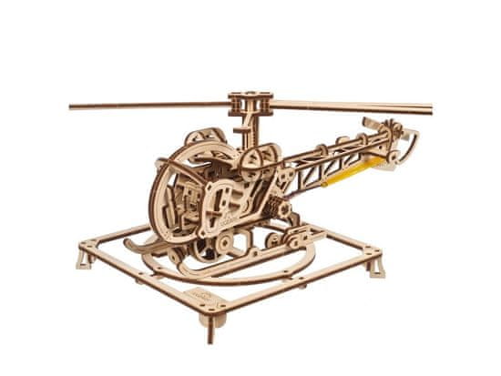 UGEARS 3D lesena mehanska sestavljanka MINI helikopter