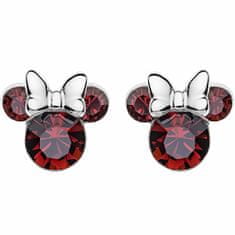 Disney Bleščeči srebrni uhani Minnie Mouse ES00013SJANL.CS