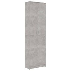Vidaxl Garderobna omara za hodnik betonsko siva 55x25x189 cm