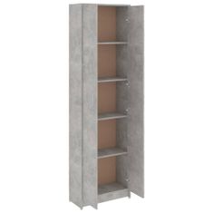 Vidaxl Garderobna omara za hodnik betonsko siva 55x25x189 cm