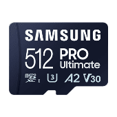 Samsung PRO Ultimate/micro SDXC/512GB/200MBps/UHS-I U3/Class 10/+ Adapter/Blue