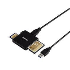 Multi USB 3.0 čitalnik kartic, SD/microSD/CF, črn