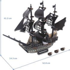 Woodcraft Lesena 3D sestavljanka Piratska ladja Black Pearl