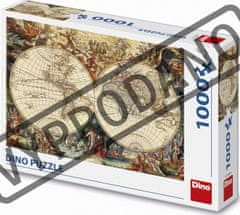 Dino Zgodovinska karta 1000 Puzzle