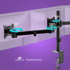 Nosilec za tri monitorje Spacetronik SPA-130