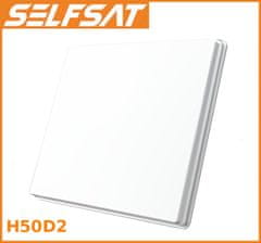 SelfSat H50D2 ravna antena z lnb dvojčkom kot 80cm