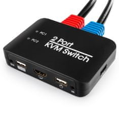 USB + HDMI 2/1 Spacetronik KVM stikalo SPH-KVM21