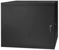 RACK 19'' 9U 600x450mm BLACK Jeklena vrata