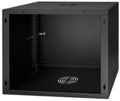 RACK 19'' 9U 600x450mm BLACK Jeklena vrata